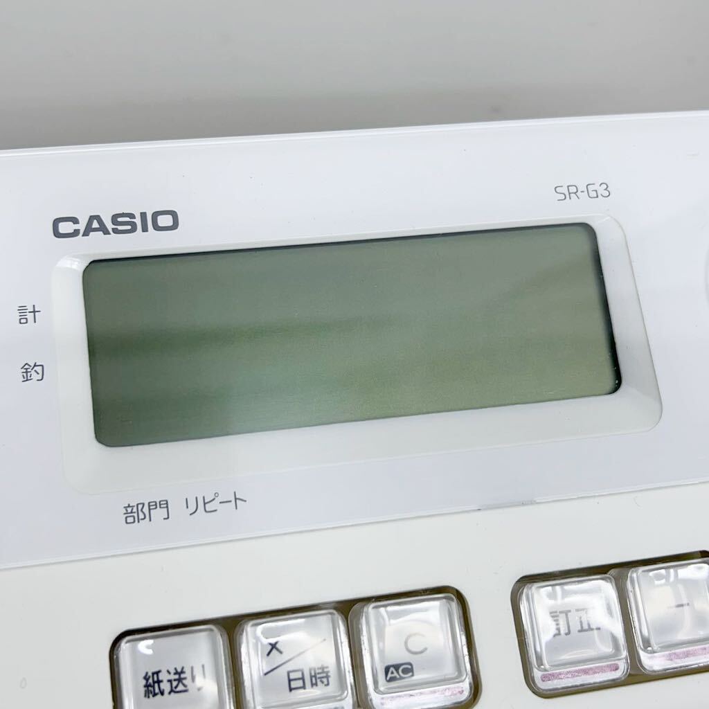 CASIO カシオ 電子レジスター SR-G3-WE ホワイト Bluetooth搭載 中古 の画像4