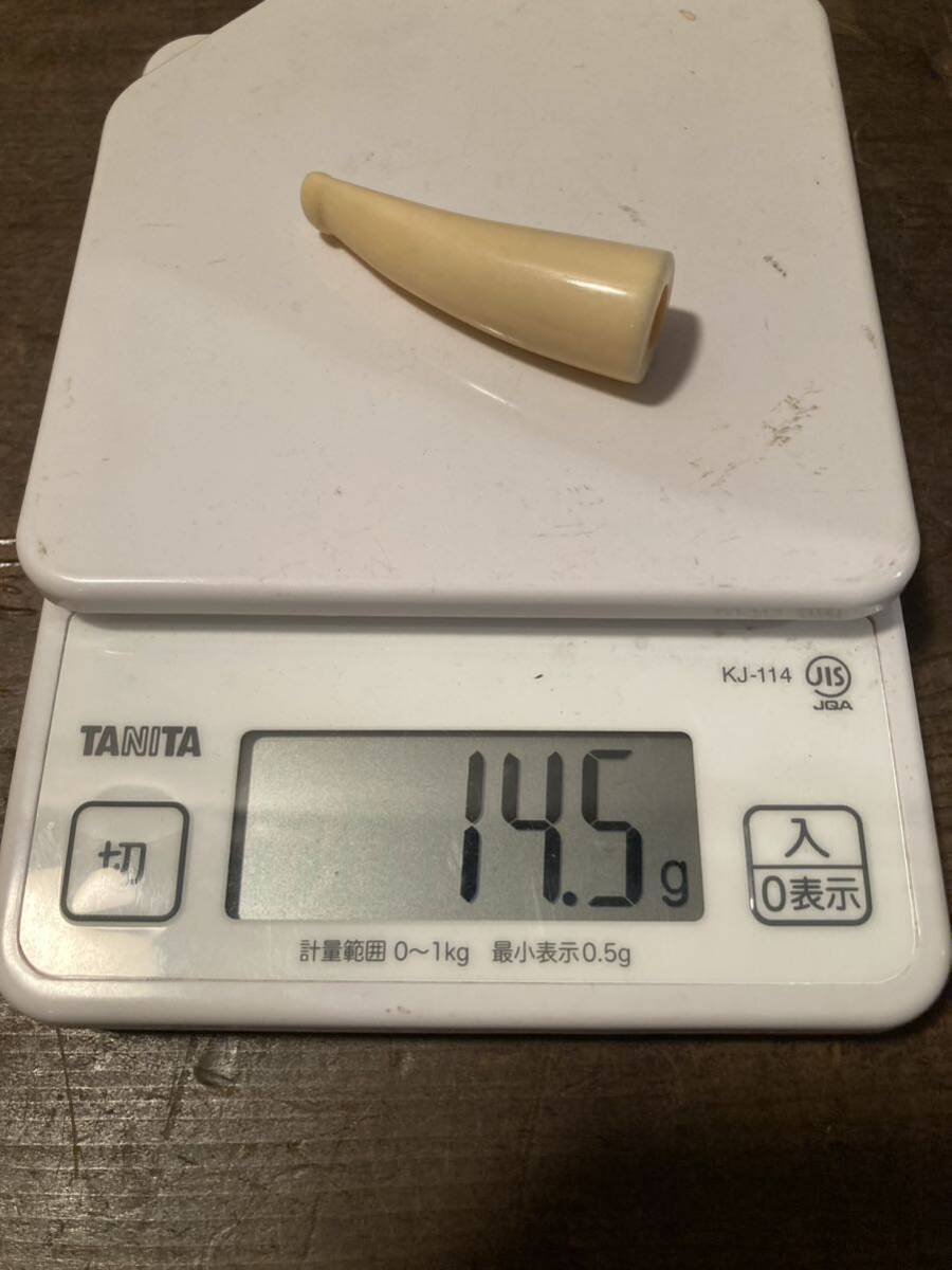 鯨歯パイプ 鯨歯 喫煙具 パイプ 約5.5cm 約14.5g_画像6