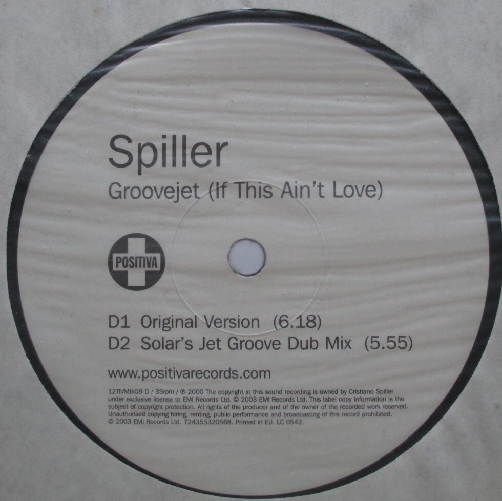 ◇2枚組 12：UK◇ SPILLER / GROOVEJET (IF THIS AIN'T LOVE )_画像5