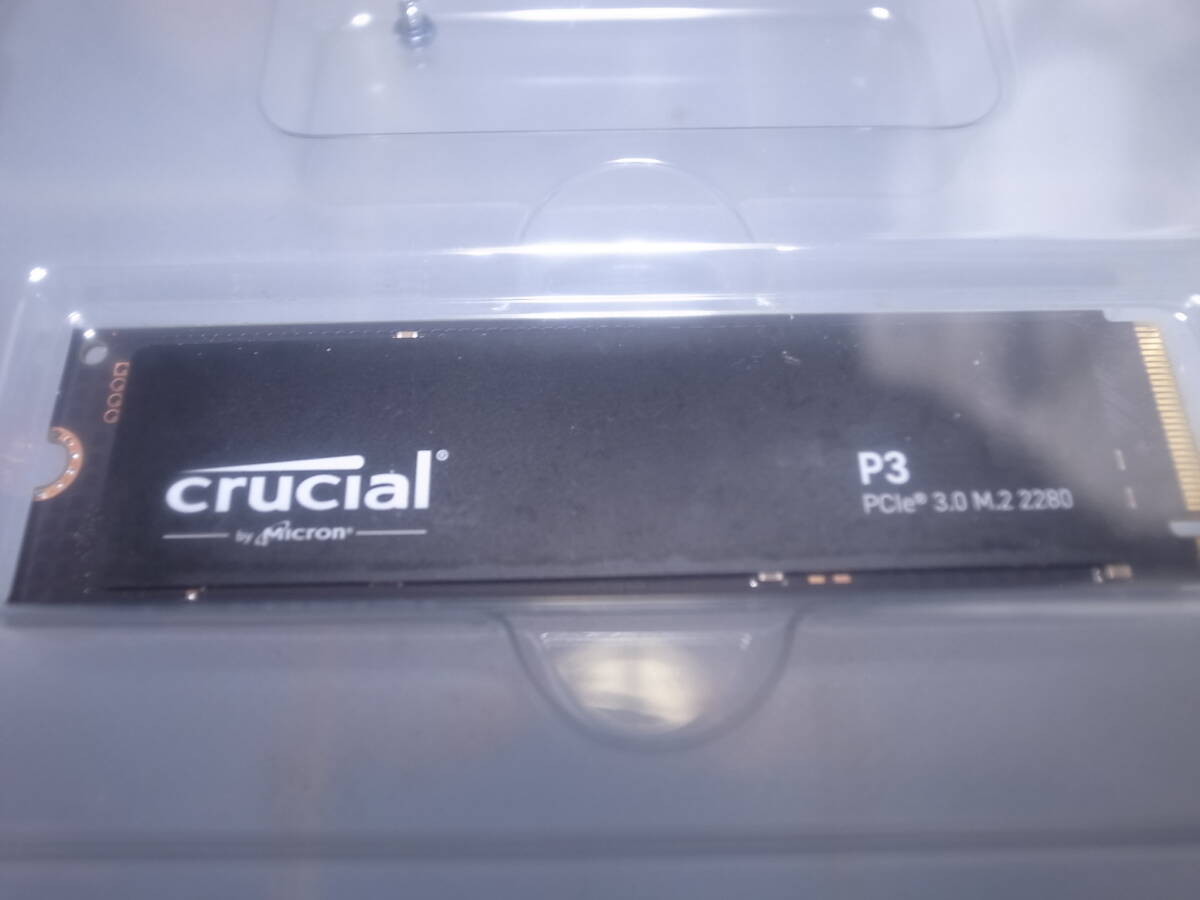 【新品同様】M.2 SSD Crucial P3 500GB 3D NAND NVMe PCIe3.0 最大3500MB/秒 CT500P3SSD8JPの画像3