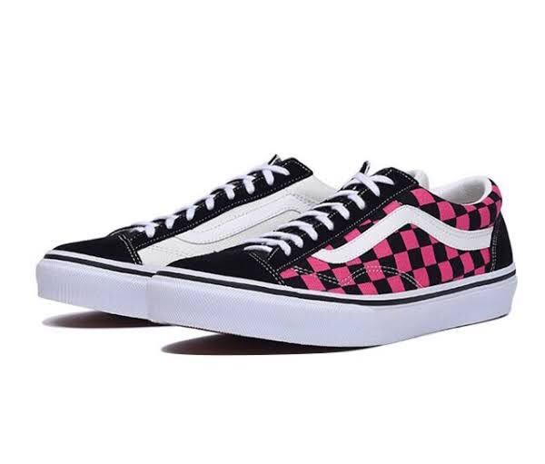 VANS V36OG Billy's Billys Old Skool 3周年記念 28.5cm ピンク バンズ ヴァンズ ビリーズ オールドスクール チェッカー チェック US10.5_画像2