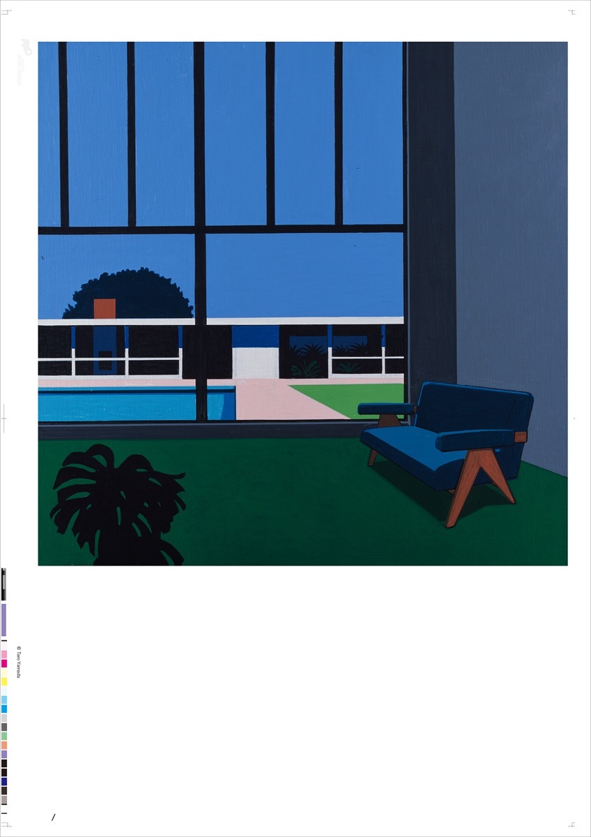 新品 ED100 PARCO PRINT CENTER ART POSTER TRADE 2022 Hiroshi Nagai 永井博 パルコ アート ポスター シリアルナンバー入りの画像1