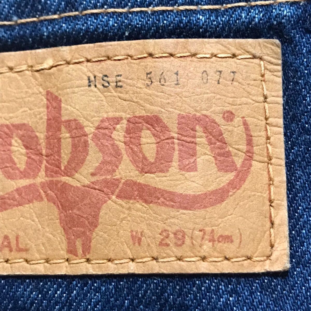 Bobson Bobson bell низ джинсы Denim брюки ta long ji- хлеб Vintage 70\'s 80\'s Vintage винтаж flair 