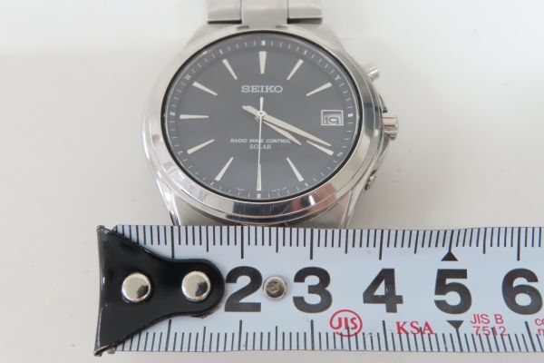 9051/ha/04.03 SEIKO セイコー RADIO WAVE CONTROL SOLAR 7B42-0AL0 電波ソーラー デイデイト 腕時計の画像2