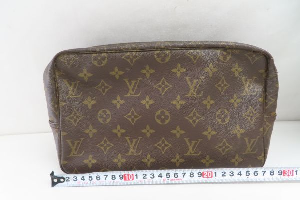 9086/mk/04.11 ◆LOUIS VUITTON ルイヴィトン モノグラム トゥルース トワレット28 化粧ポーチ セカンドバッグ ジャンクの画像2