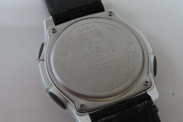 1177/ha/04.18 CASIO カシオ WAVE CEPTOR ウェーブセプター マルチバンド6 WVA-M630 デジアナ 腕時計_画像7