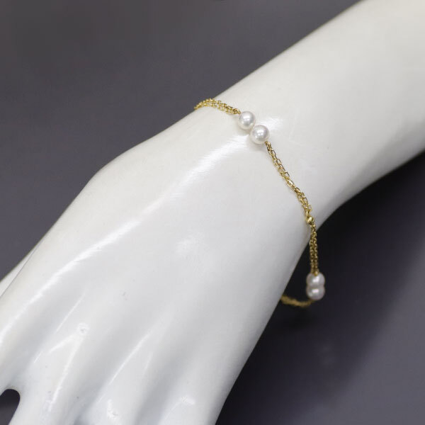 K18YG 仁尾彫金『7リング』ハンドメイド25 ブレスレット 出品3 K18YG 仁尾彫金『7リング』ハンドメイド25 ブレスレット 出品3