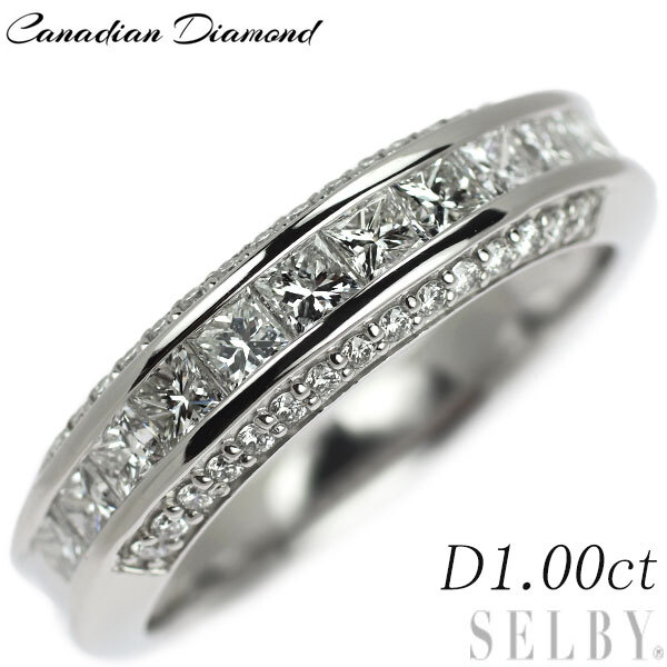 【楽天スーパーセール】 ダイヤモンド Pt950 カナディアンダイヤ リング SELBY 出品4週目 1.00ct プラチナ台