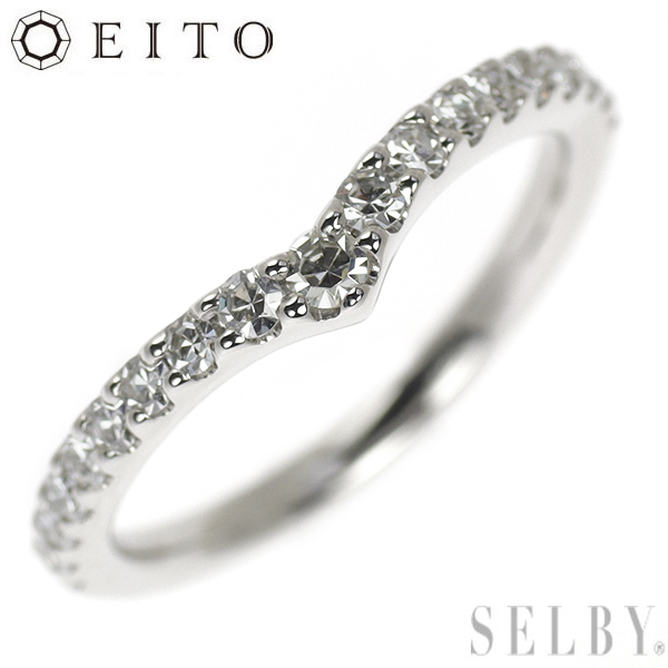 エイト Pt950 シングルカット ダイヤモンド リング スタックシリーズ 出品5週目 SELBY