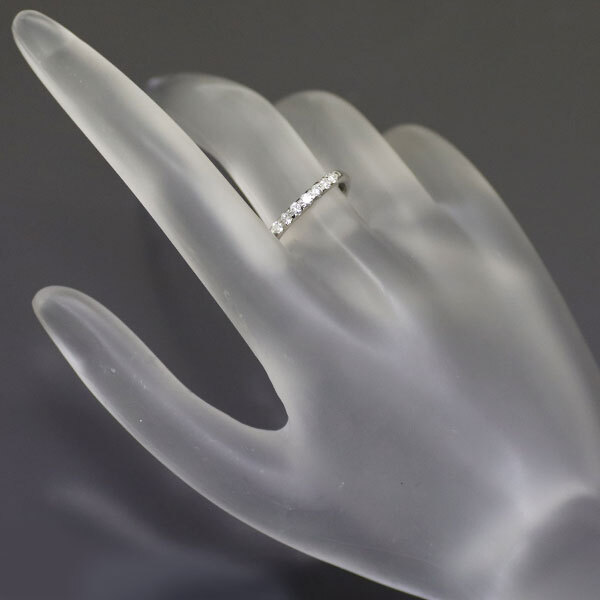 セイコー Pt900 ダイヤモンド リング 0.23ct 一文字 出品3週目 SELBY