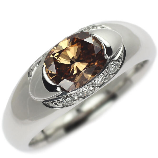 Pt900 オーバル ダイヤモンド リング 1.178ct D0.15ct 出品4週目 SELBY_画像5