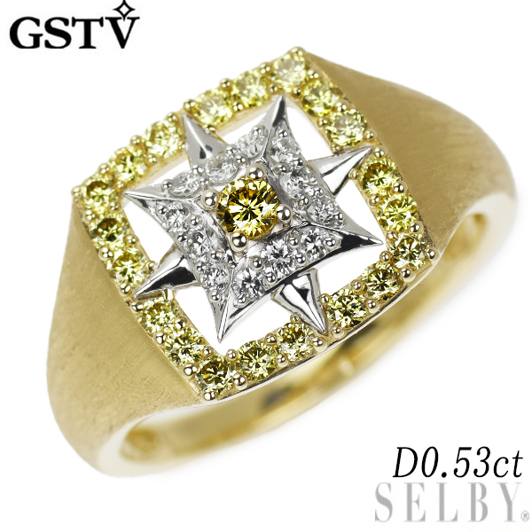 【冬バーゲン★特別送料無料!】 GSTV K18/Pt950 ダイヤモンド リング 0.53ct 出品3週目 SELBY プラチナ台