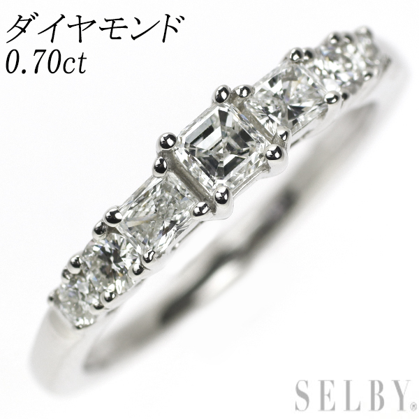 Pt950 ダイヤモンド リング 0.70ct 最終 出品6週目 SELBY_画像1