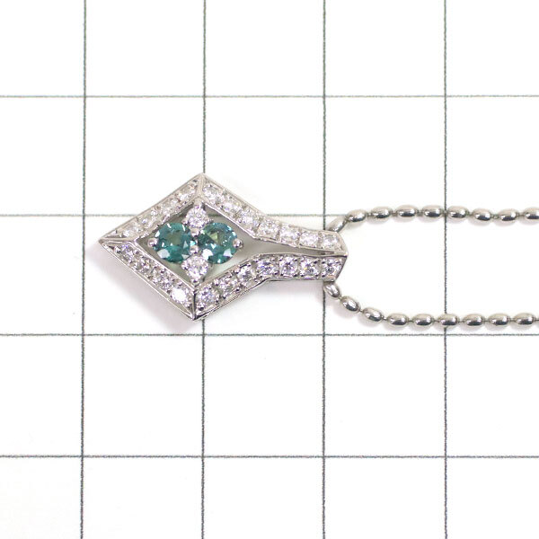 希少 Pt アレキサンドライト ダイヤモンド ペンダントネックレス 0.26ct D0.34ct 出品3週目 SELBY_画像3