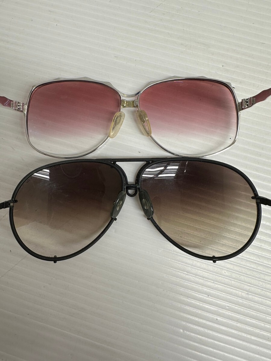 NA★1円〜中古品 メガネ サングラス 5点おまとめ品 PORSCHE YSL 2点サングラス HOYA Valentino TED LAPIDUS 3点度付きメガネ_画像8