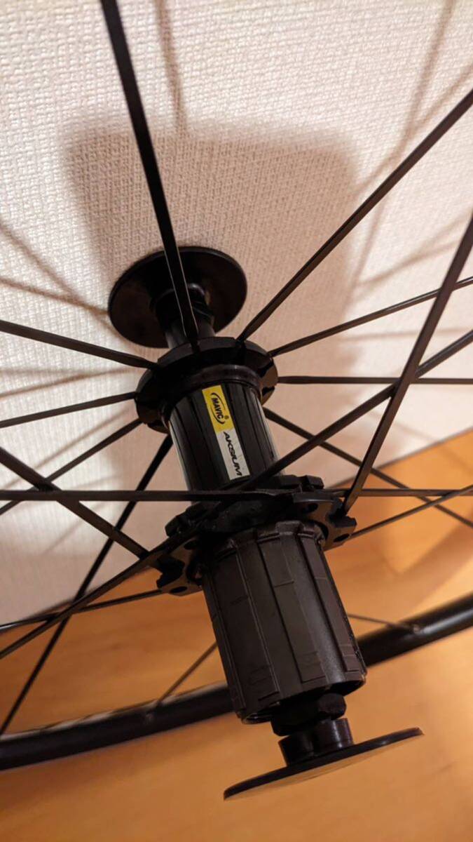 美品！！MAVIC AKSIUM マビック アクシウム 700c クリンチャー ホイール シマノ11速用 の画像6