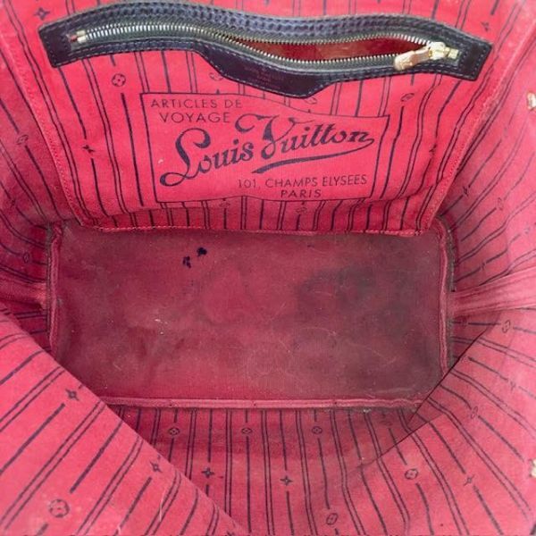仙11 Louis Vuitton N51105 ダミエ ネヴァーフル MM トートバッグ エベヌ ブラウン系 ルイヴィトン 手提げ 鞄の画像6