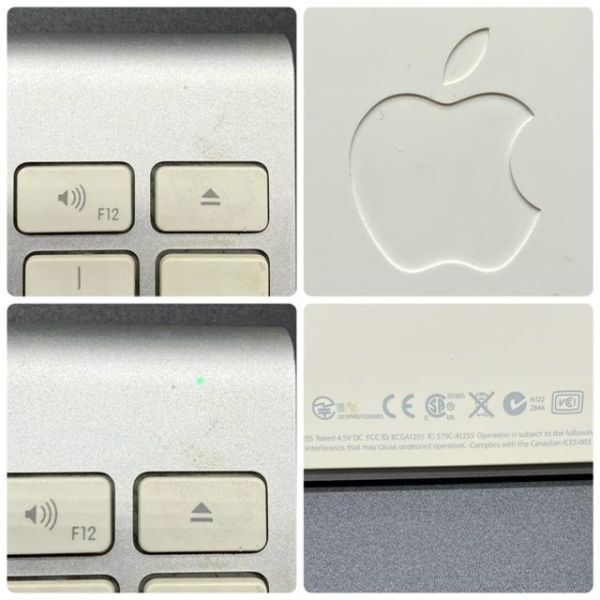 仙11【2点】Apple アップル 純正 パソコン周辺機器 2個セット/A1255 ワイヤレスキーボード キーボード/A1339 マジックトラックパッド 箱付の画像4