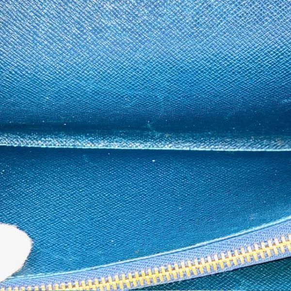 仙4 Louis Vuitton M63575 エピ ポシェット ポルトモネクレディ 二つ折り 長財布 トレドブルー 旧型 ルイヴィトン 青 ロングウォレットの画像6