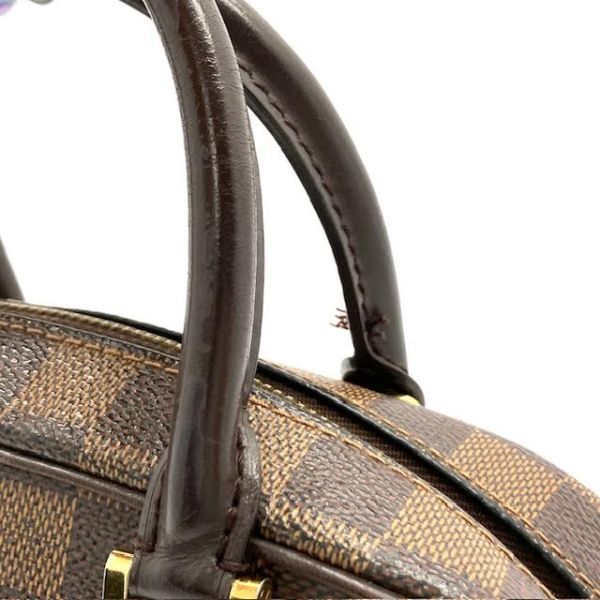 仙4 Louis Vuitton N51286 ダミエ サリア・ミニ ハンドバッグ エベヌ ブラウン系 ルイヴィトン 茶色 手提げ 鞄 ミニバッグの画像7