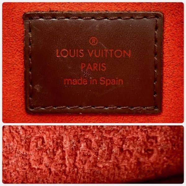 仙4 Louis Vuitton N51286 ダミエ サリア・ミニ ハンドバッグ エベヌ ブラウン系 ルイヴィトン 茶色 手提げ 鞄 ミニバッグの画像10