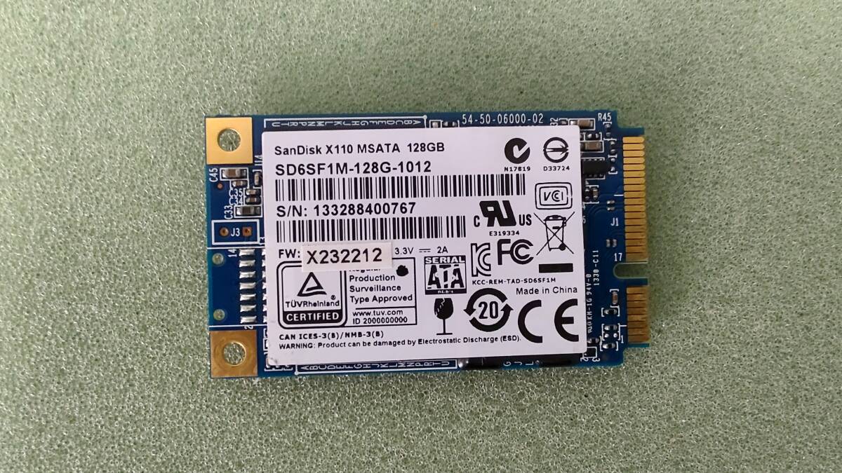 mSATA SSD 128GB SanDisk X110