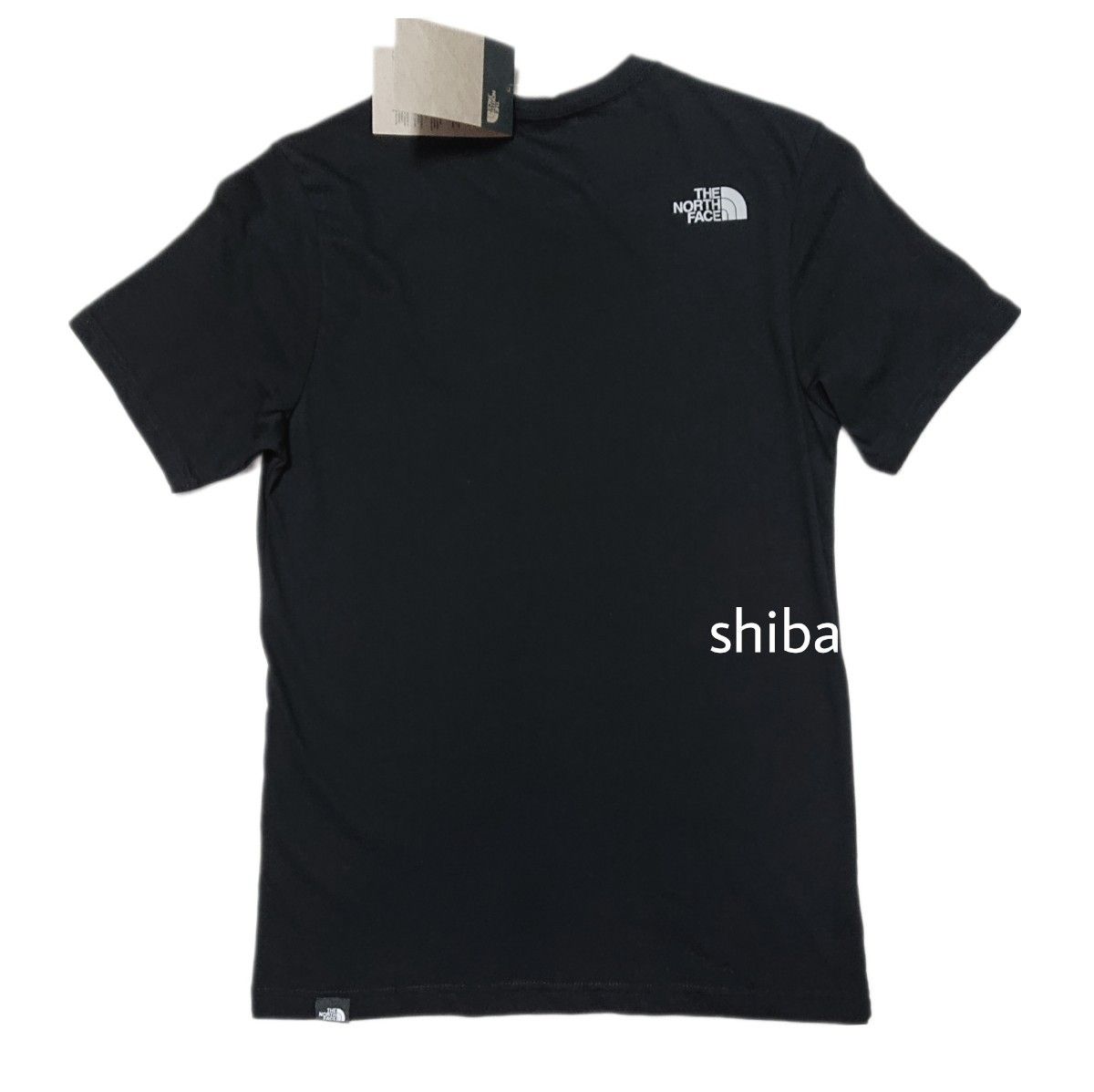 THE NORTH FACE ノースフェイス　tシャツ 半袖 トップス 人気 ボックスロゴ 黒 ブラック NSE 海外Mサイズ