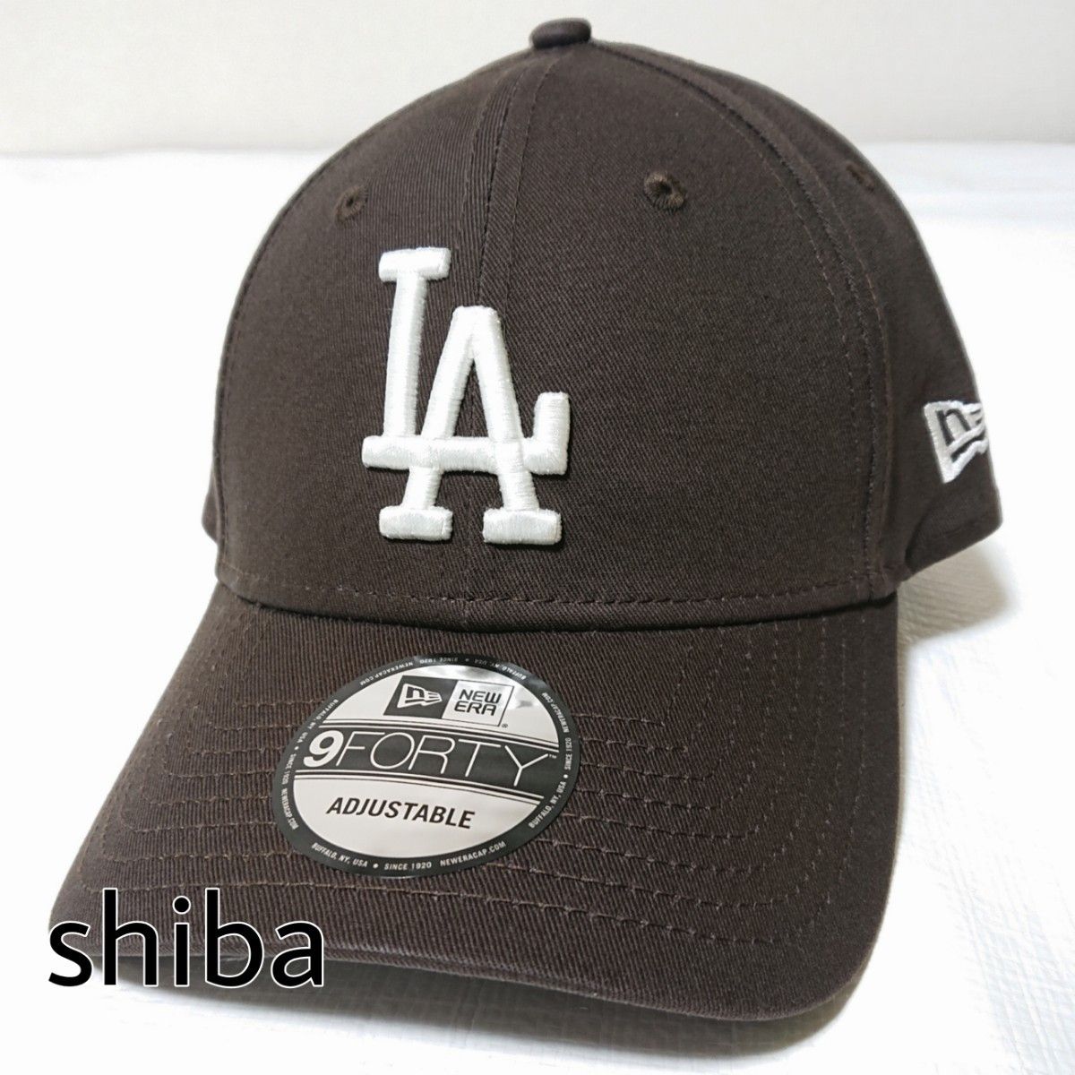 NEW ERA ニューエラ キャップ 帽子 ブラウン 茶色 白 ホワイト ドジャース 野球 MLB ユニセックス 大谷