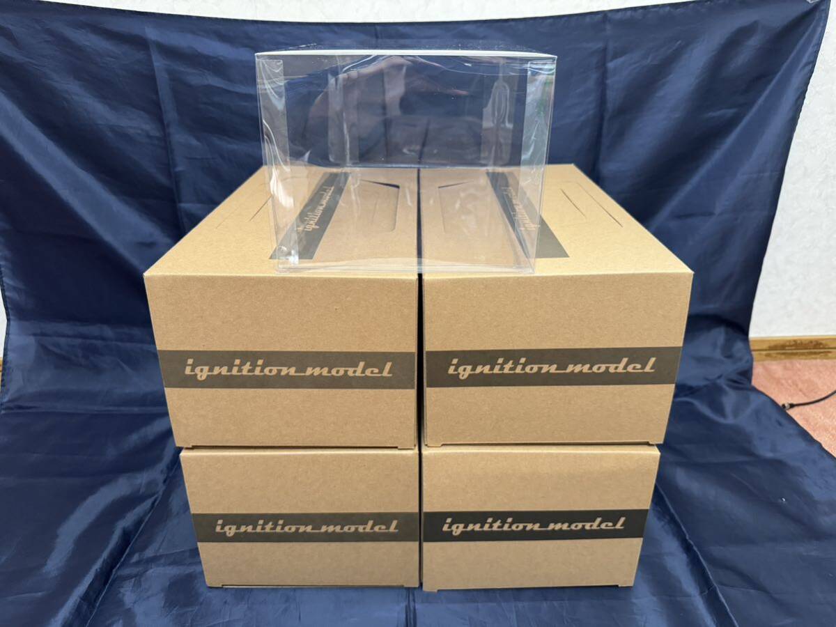イグニッションモデル ig1/18スケール空箱 ダンボール 4個＋1/18スケールモデル用PET素材のクリアケース1個(柔らかい素材) ignition modelの画像3