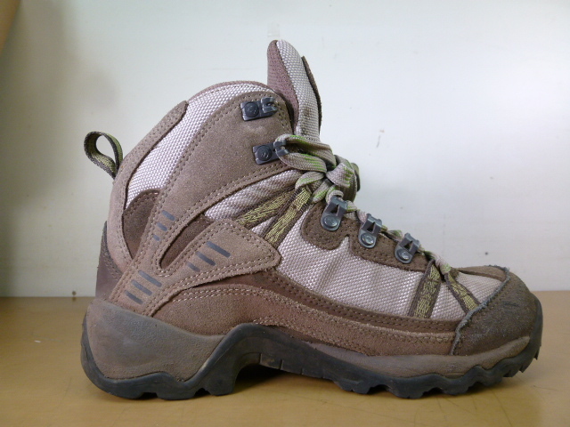 THE NORTH FACE [ザノースフェイス] トレッキングシューズ 24.0cm W Chamlang GTX ストリンググレー×フンギブラウン NFW70930 中古 現状_画像4