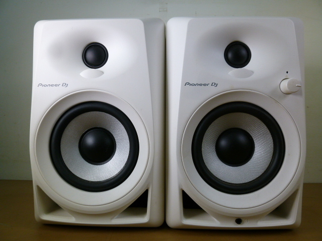2019 год производства Pioneer DJ 4 дюймовый активный контрольный динамик DM-40-W белый пара Pioneer б/у рабочий товар 