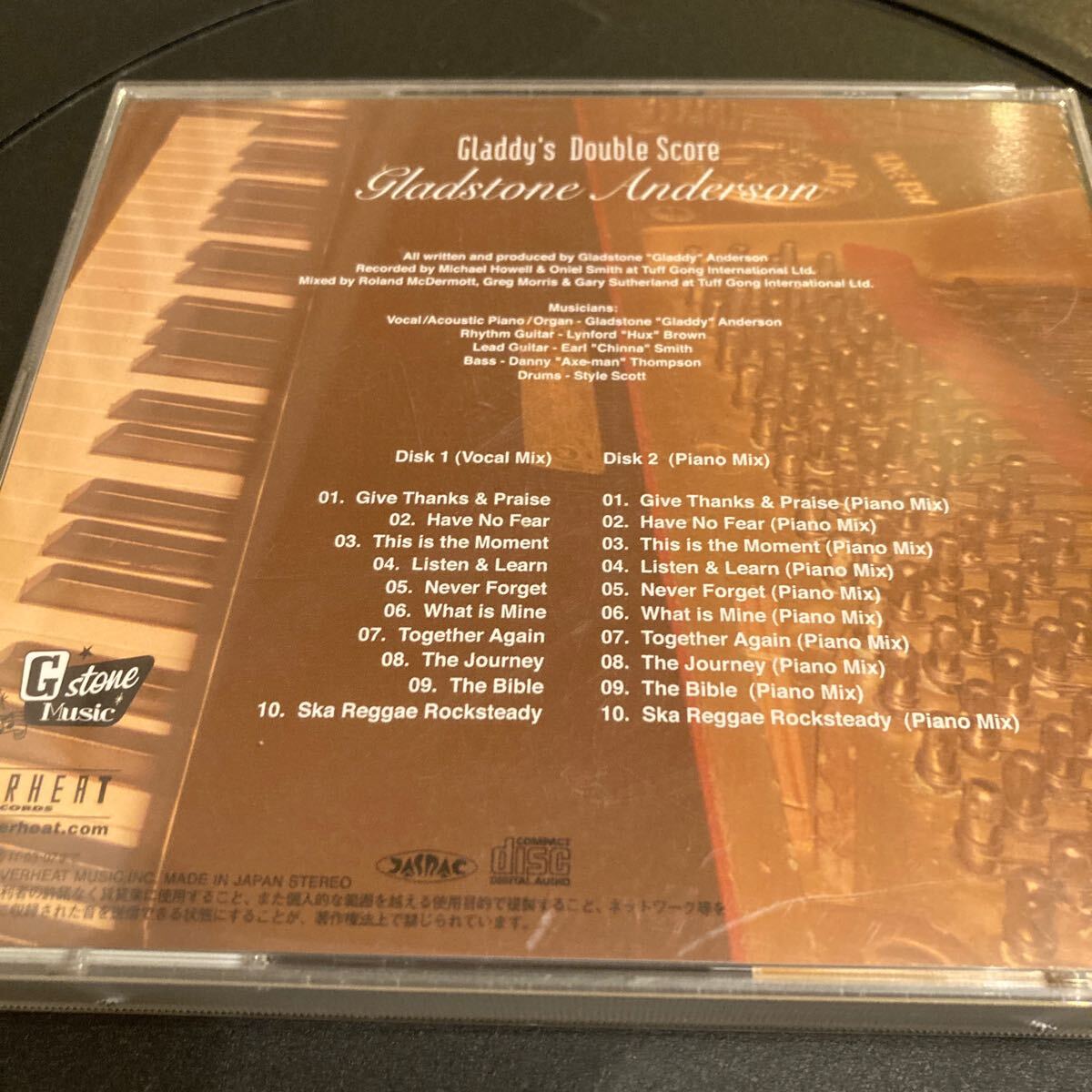 GLADSTONE ANDERSON / Gladdy's Double Score 国内盤 ジャマイカルーツレゲエ REGGAE CD 2枚組 帯付きの画像2