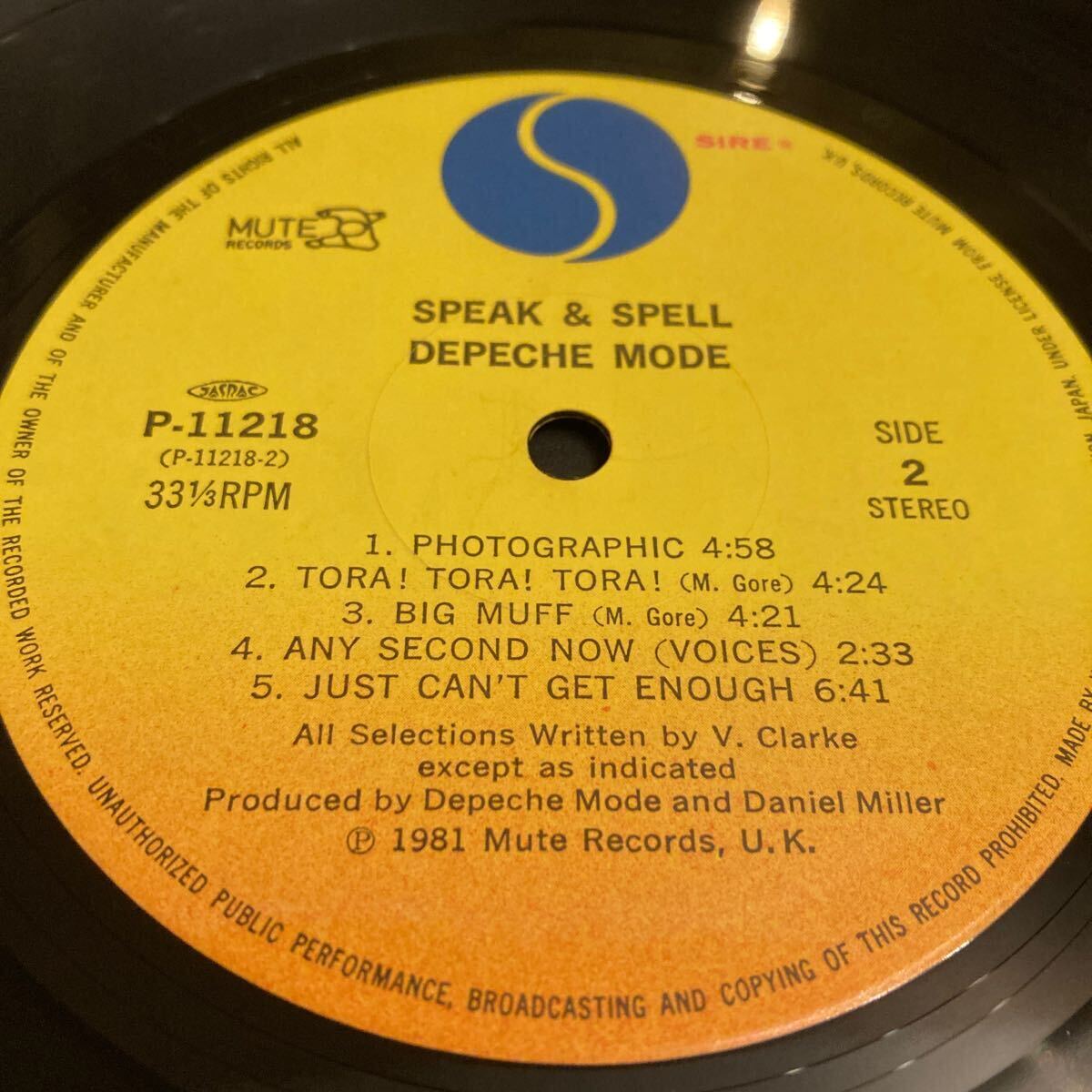 デペッシュ・モード DEPECHE MODE / ニュー・ライフ Speak & Spell 洋楽 LP 国内盤 レコード 帯付き UKシンセポップ 1st ALBUM P-11218の画像6