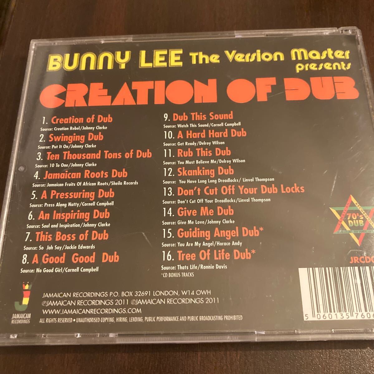 BUNNY LEE / Creation Of Dub 洋楽 REGGAE DUB 国内盤 CD リイシュー 帯付き ルーツレゲエ ダブ _画像2