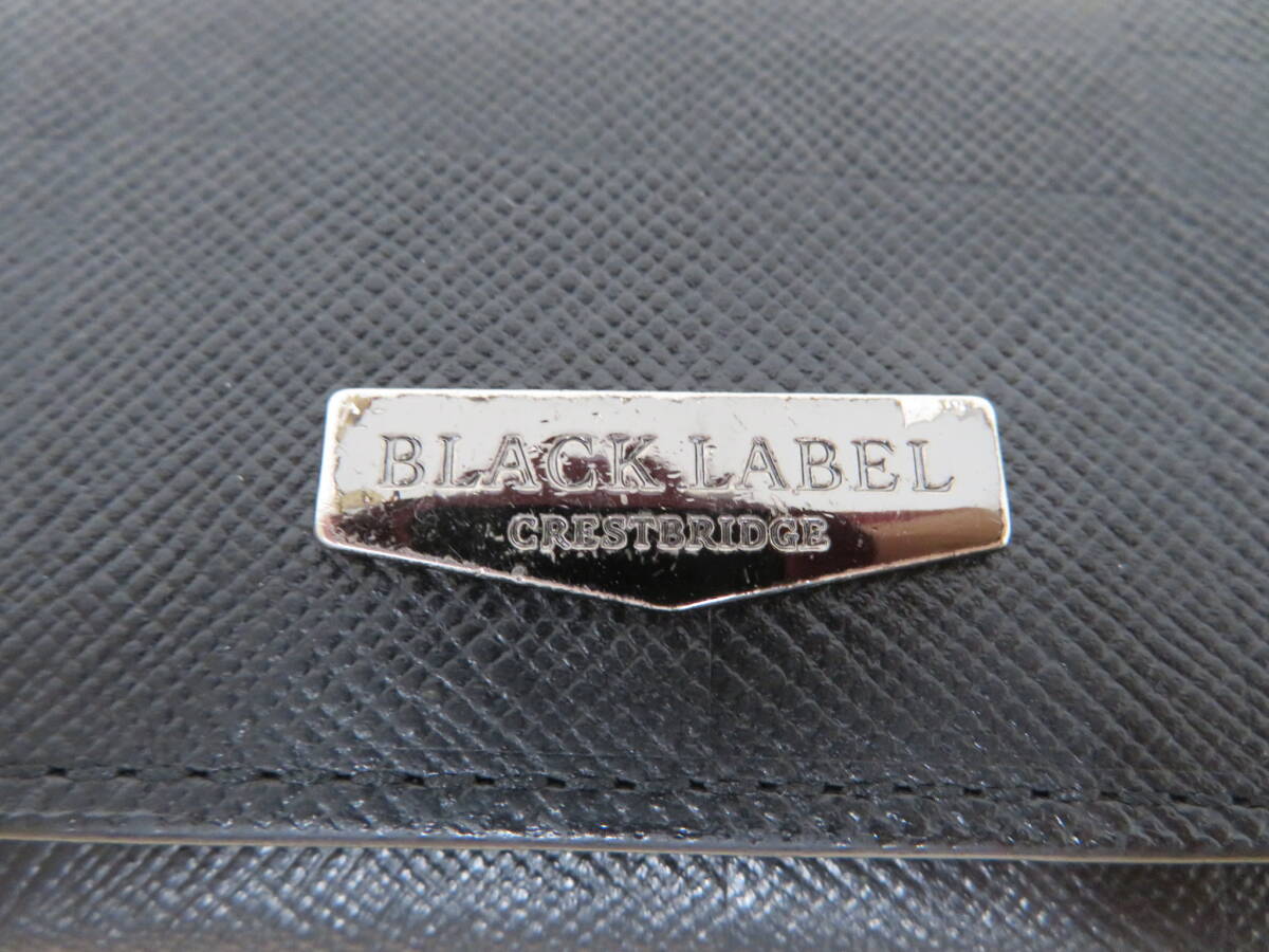 BLACK LABEL CRESTBRIDGE ブラックレーベル クレストブリッジ 5連 キーケース メンズ ブラック チェック 箱付 現状品 激安1円スタートの画像3