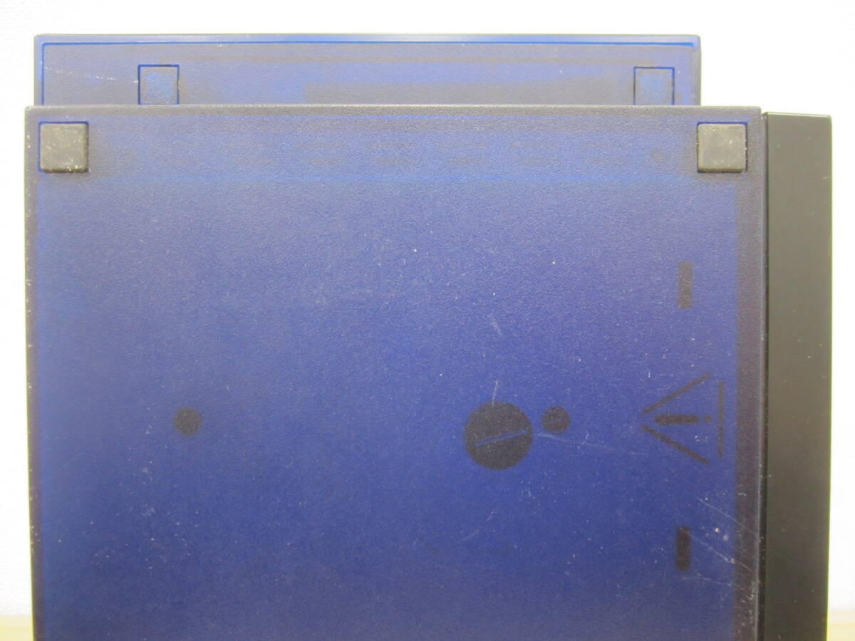 ソニー SONY PS2 プレイステーション2 SCPH-50000 スケルトン ブルー 本体 コントローラー2個付き 通電のみ確認 現状品 激安1円スタートの画像4