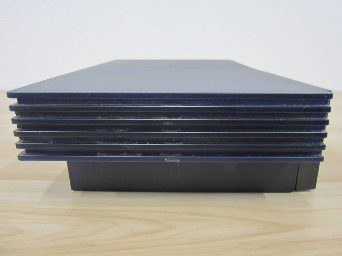 ソニー SONY PS2 プレイステーション2 SCPH-50000 スケルトン ブルー 本体 コントローラー2個付き 通電のみ確認 現状品 激安1円スタートの画像9
