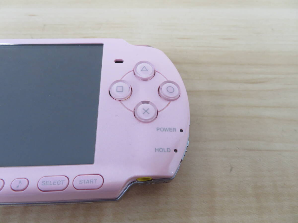 SONY ソニー PSP プレイステーションポータブル PSP3000 ピンク ソフト付き 動作未確認 ジャンク 激安1円スタートの画像4