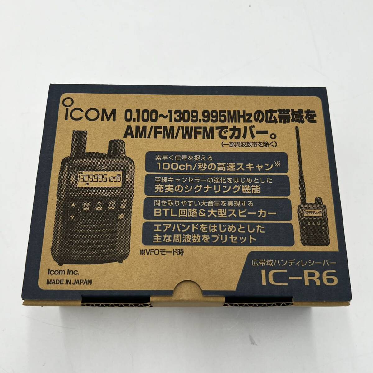 ICOM Icom wide obi region handy receiver IC-R6 full cover reception modified settled 