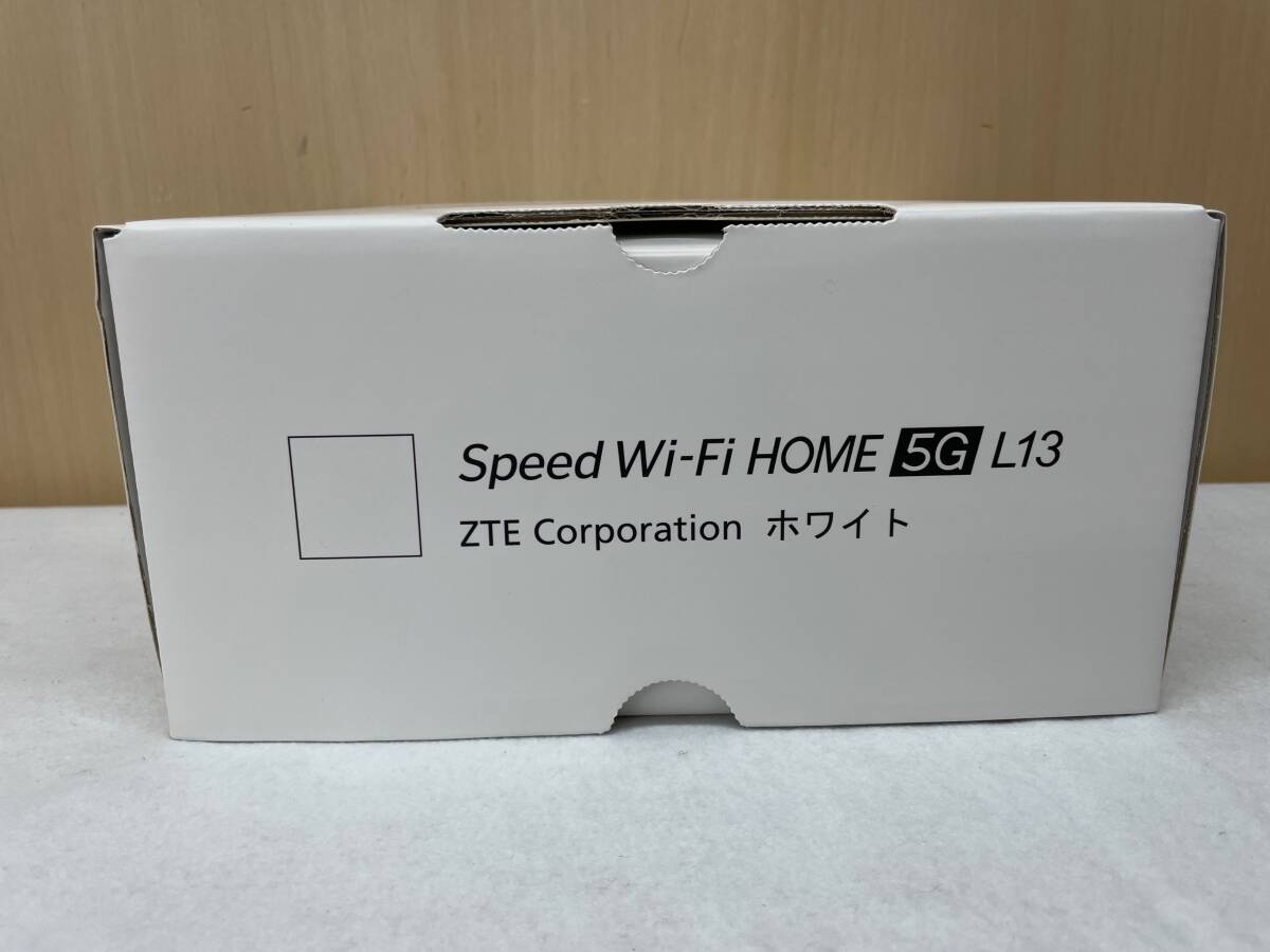 #2019 未使用 Speed Wi-Fi HOME 5G L13 ZTE Corporation ホワイト ホームルーターの画像2