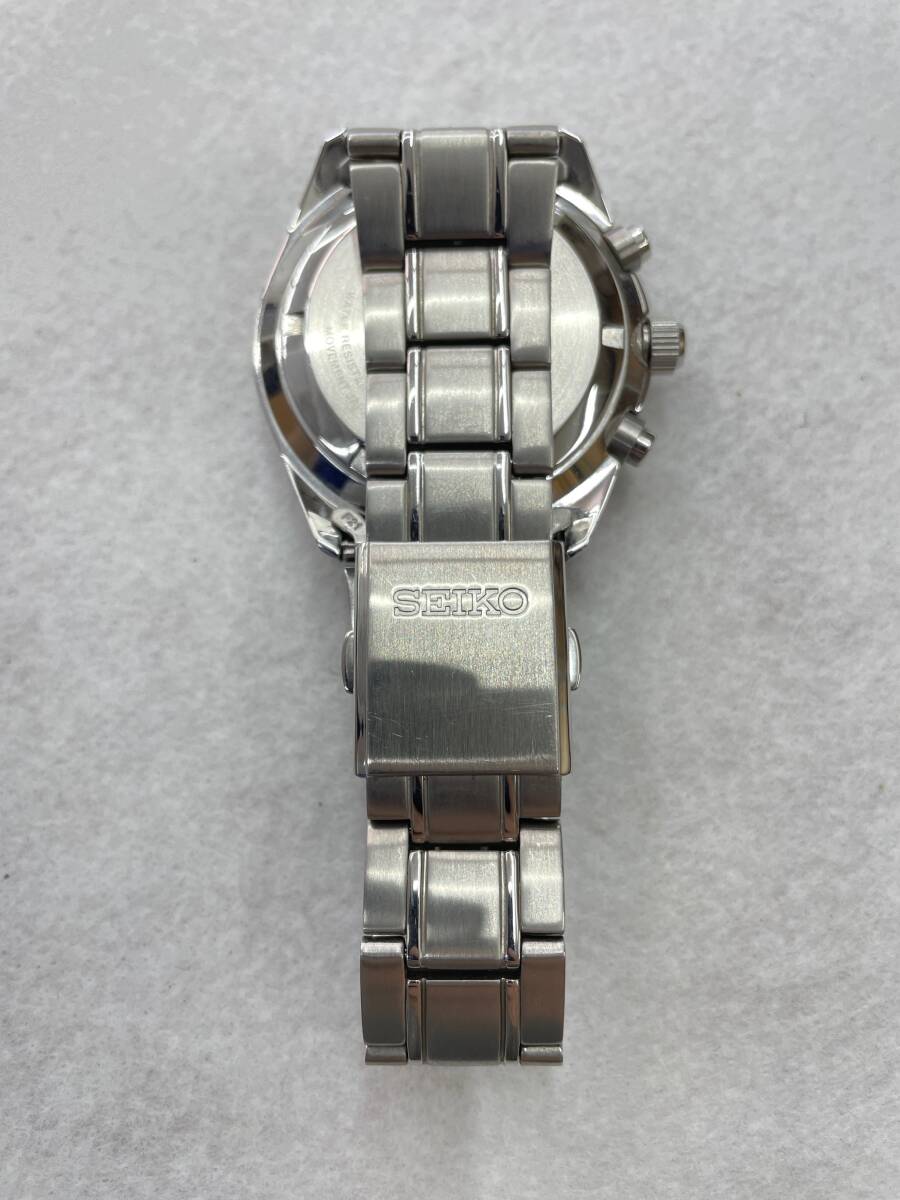 #1429 SEIKO/セイコー CHRONOGRAPH 8T67-00L0 クロノグラフ QZ 腕時計 稼働品 コマ付の画像4