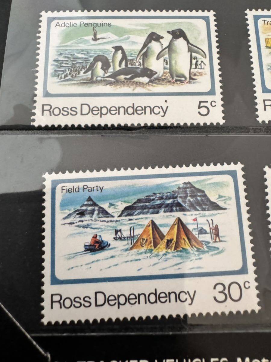 【未使用】ロス海発行南極観測6種完 切手 ROSS DEPENDENCY DEFINITIVE STAMPS ニュージーランド_画像4