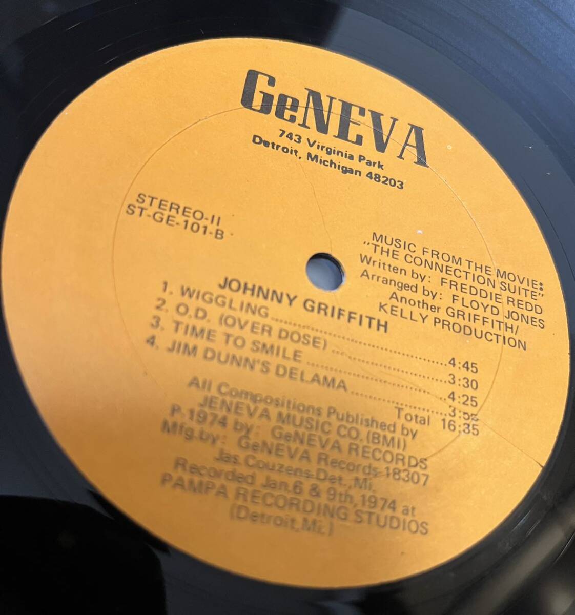 US original shrink★ Johnny Griffith The Geneva Connection★シュリンク付 rare groove black jazz spiritual_画像4