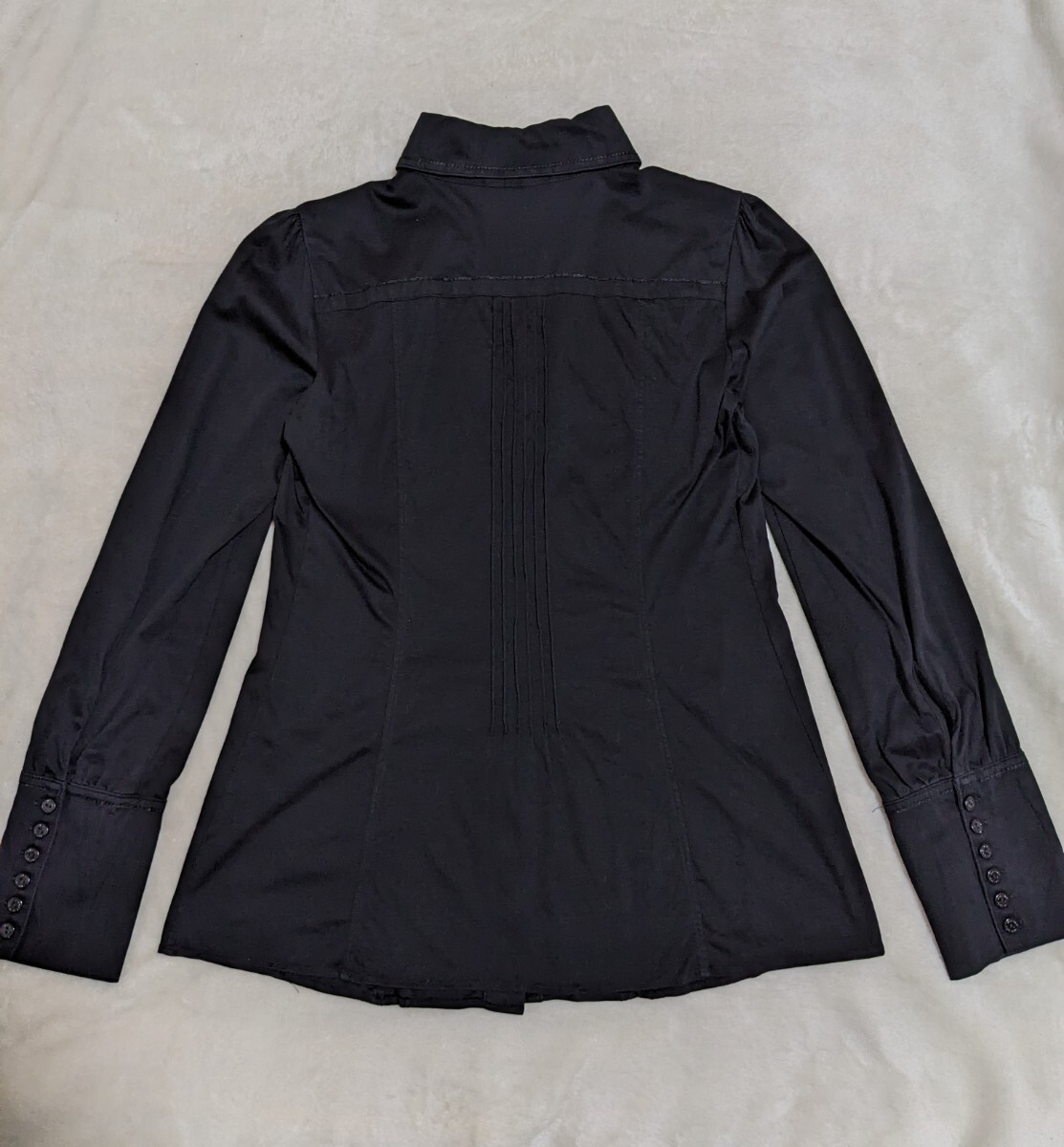 BURBERRY BLACK LABEL フリル長袖シャツ 38 M バーバリー BURBERRY BLACK LABEL フリル長袖シャツ 38 M バーバリー