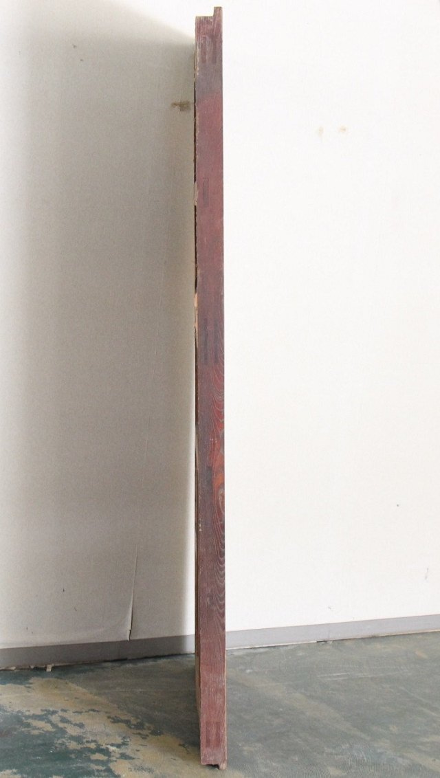 ☆流派☆旧家初だし品 重厚な鉄金具付き 蔵戸 no.2 幅 約１１０．５ｃｍ 古民具 建具の画像8