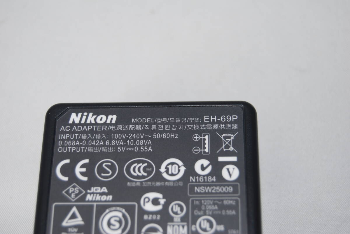 ★送料無料★動作確認済み★ Nikon ニコン 純正 USB ACアダプター EH-69P + USBケーブル セット #F-189の画像3