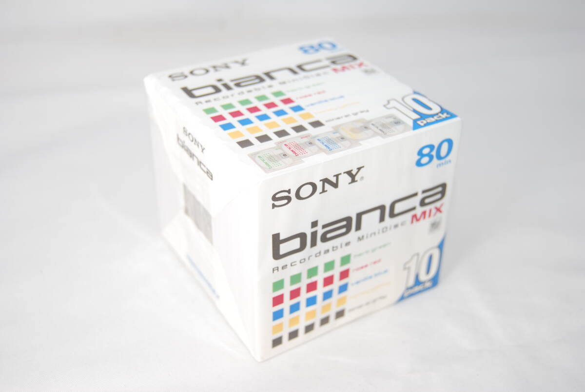 ★新品★未開封★ SONY ソニー 音楽用 MD ミニディスク bianca 80分 10パック 10MDW80BAX #SA-420_画像2