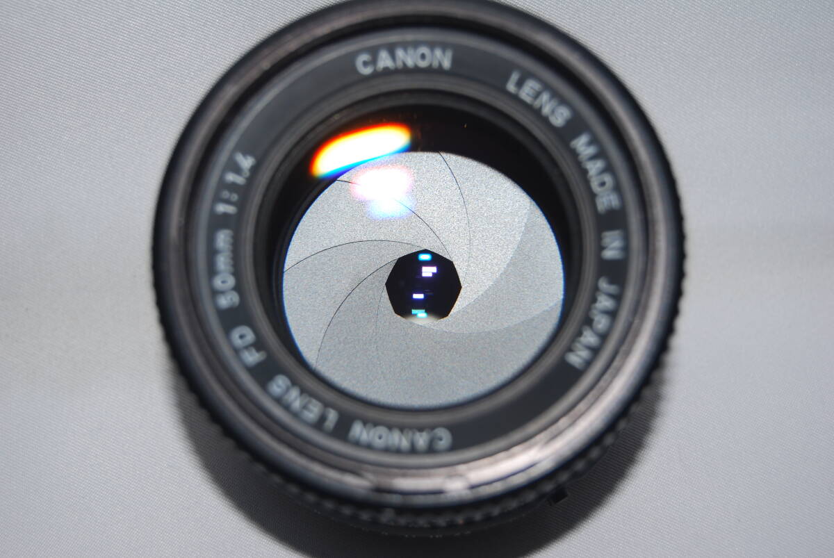 ★レンズきれい★実写確認済み★ Canon キャノン New FD 50mm F1.4 人気の単焦点レンズ #F-212_画像7