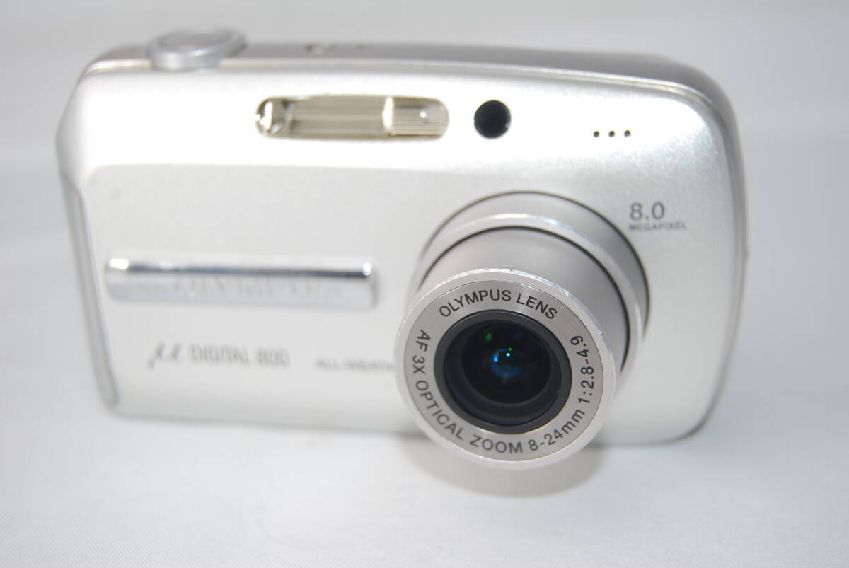 * photography has confirmed * shutter, flash OK* OLYMPUS Olympus μ DIGITAL 800 silver #F-218