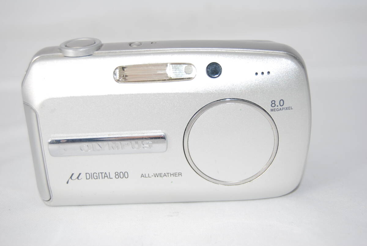 * photography has confirmed * shutter, flash OK* OLYMPUS Olympus μ DIGITAL 800 silver #F-218